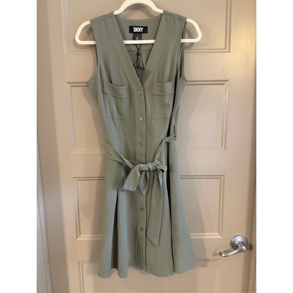 DKNY Olive Green Dress. Size 6
